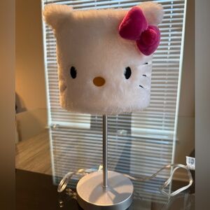 Hello Kitty Plush Lamp with Pink Bow